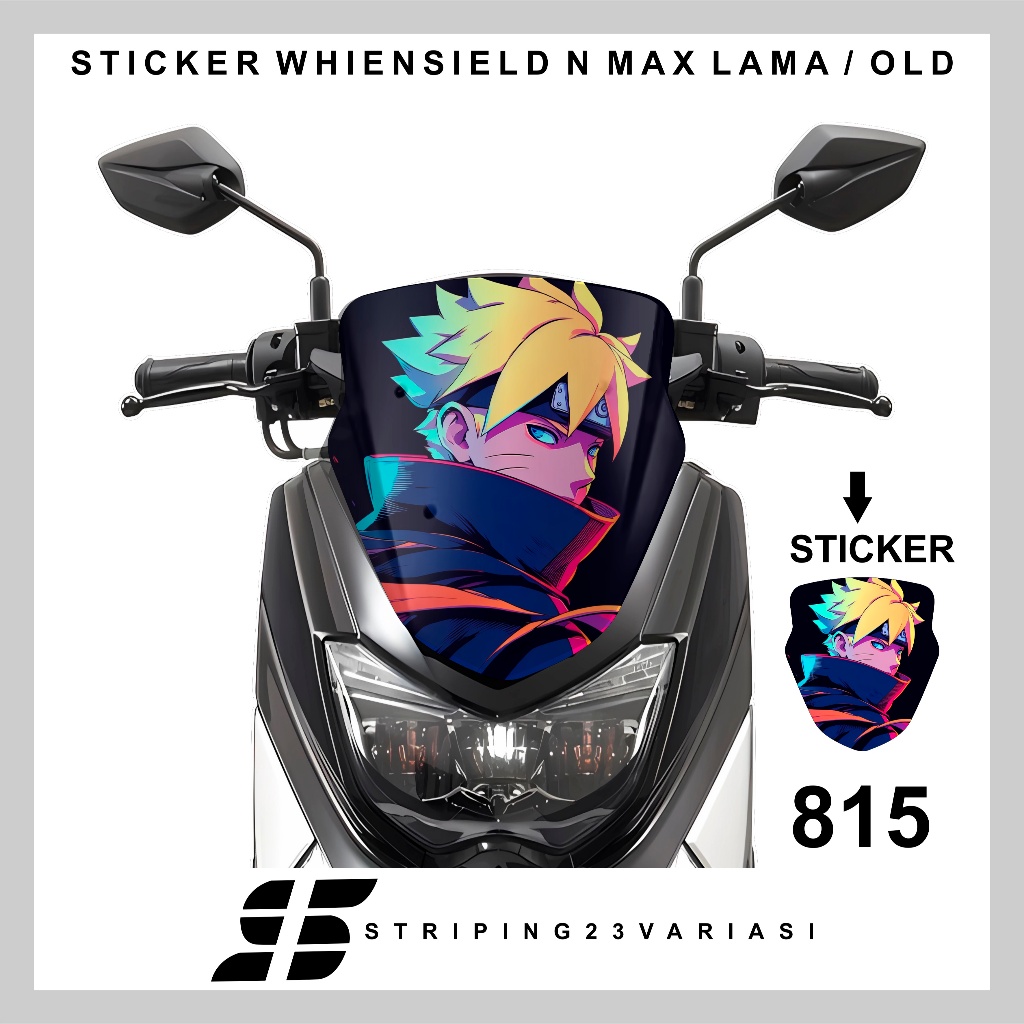 สติ๊กเกอร์ติดกระจกหน้ารถ - ชิว n max ตัวเก่า - โมติฟเย็นเก่า ล่าสุด 809 - 816