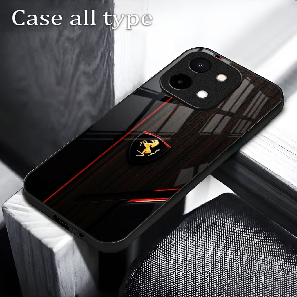 HP Softcase Glass Motif FIND CASE - VIVO Y28 4G - เคส VIVO Y28 4G ล่าสุด - เคสโทรศัพท์ VIVO Y28 4G -
