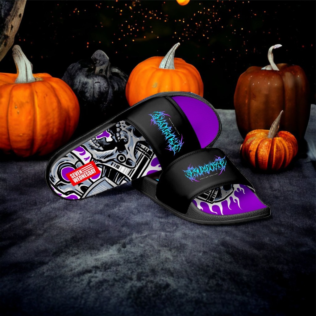 BRZ Adult Slop Sandals_012P UK 36-44 และเด็ก 26-35 ผู้ชายผู้หญิง Distro รองเท้าแตะการพิมพ์ Motif,