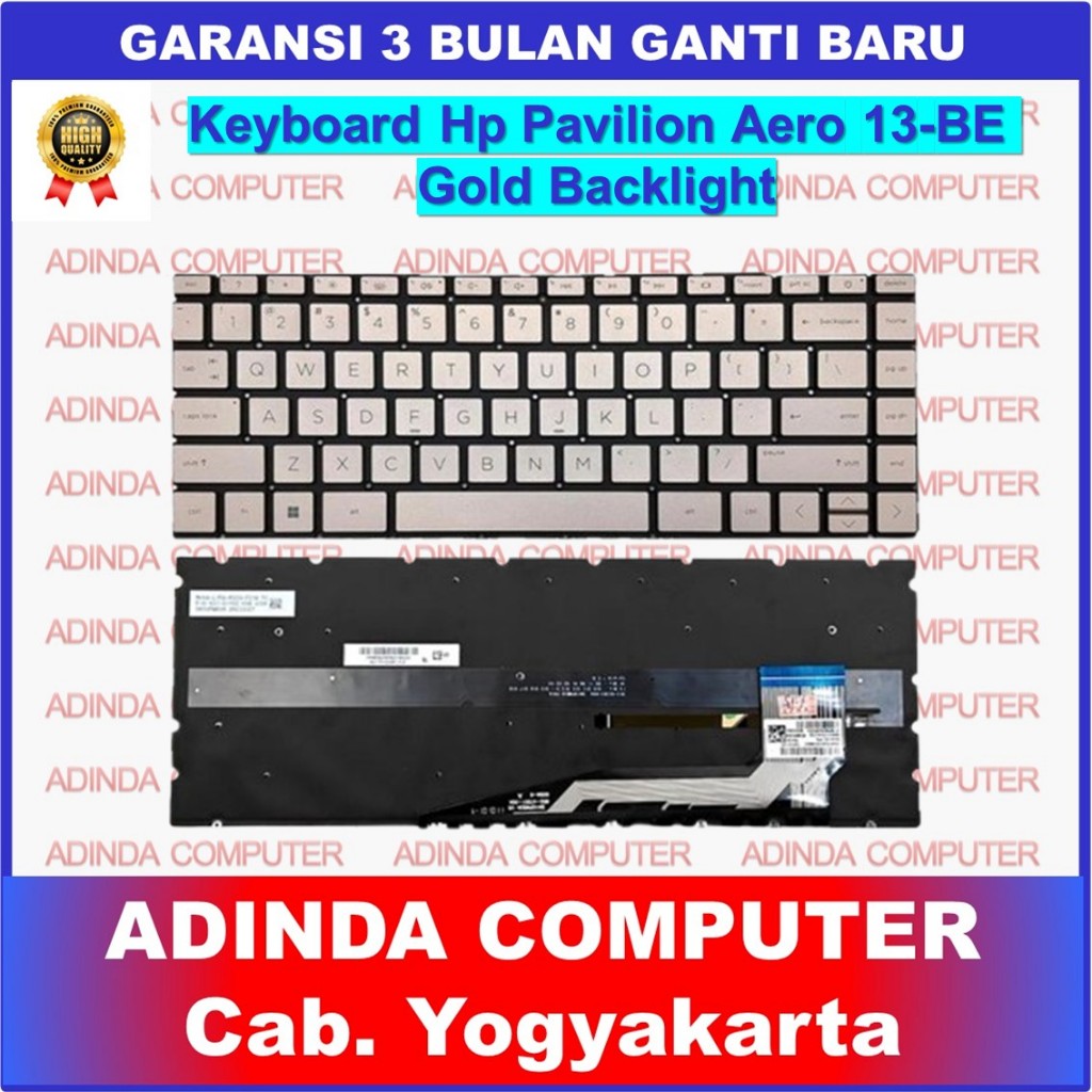 HP Pavilion Aero 13-BE 13-BE0158AU 13-BE0156 13-BE1104 490.-0NE07.0L0S SN10PWB3A M46021-071 Gold Bac