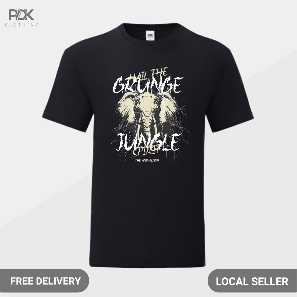 เสื้อยืดผู้ชาย Animalized Elephant Hil The Grunge Shirt