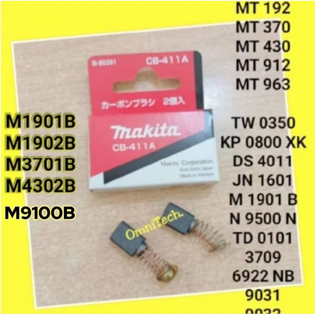 คาร์บอนถ่าน Spool Makita CB411 เข็มขัด Sander Makita 9031 9032 เจาะ 4011 1601 CB 411 CB-411A