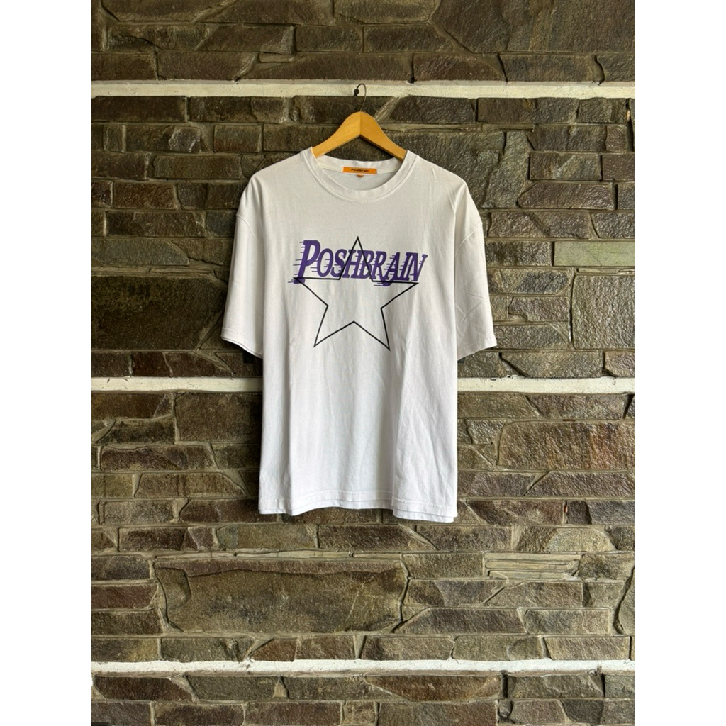 Poshbrain • Original Star Logo Tee / เสื้อยืด / Streetwear Tshirt Size M Oversize fit XL Preloved Us