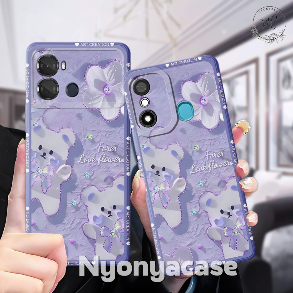 เคส Itel P40 - Itel P17 - Itel P65 - Itel A58 - Itel A49 - เคสแฟชั่น Softcase Macaron Protect Camera