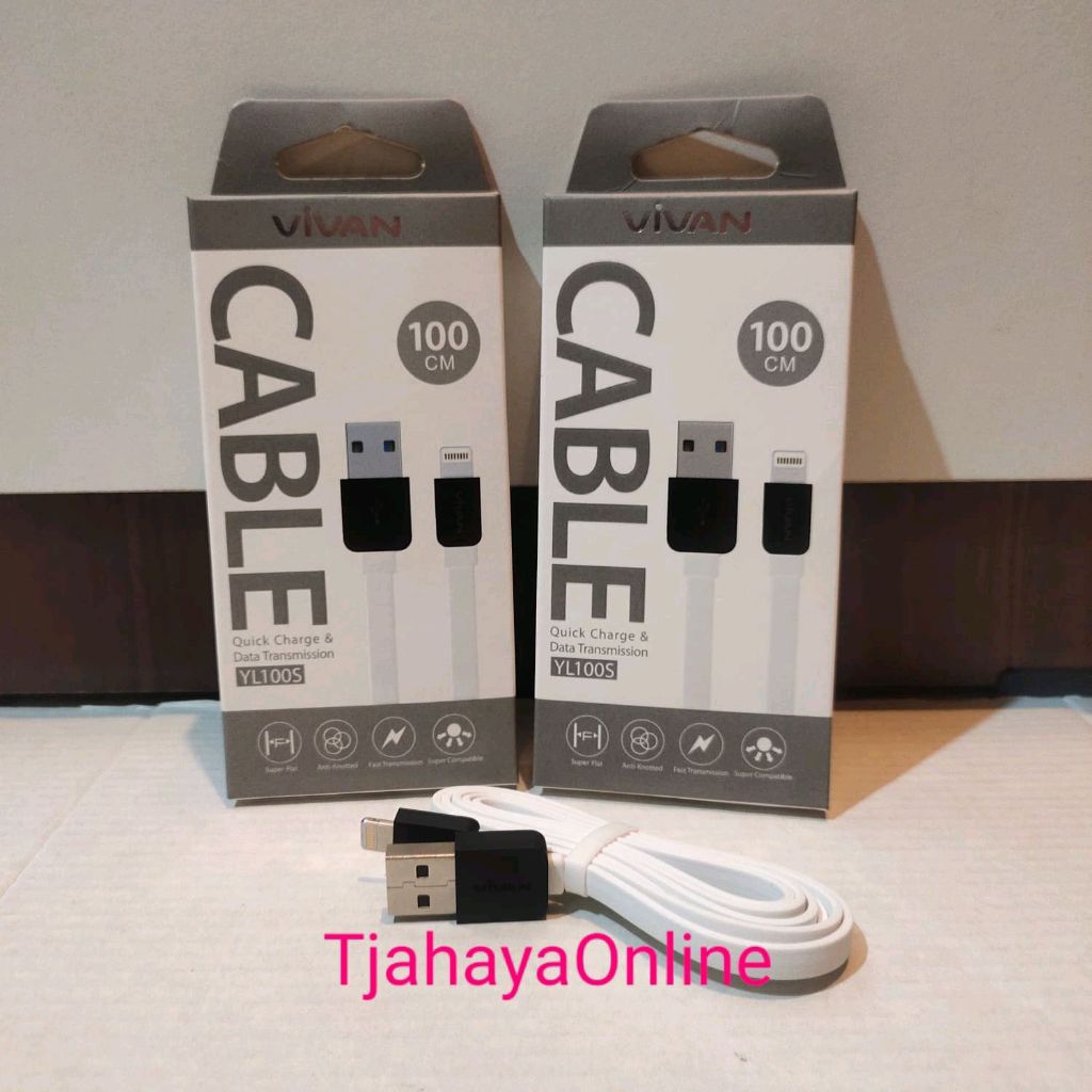 สายเคเบิลข้อมูล Vivan YL100S 1M สําหรับ iPhone 5/5s/6/6s