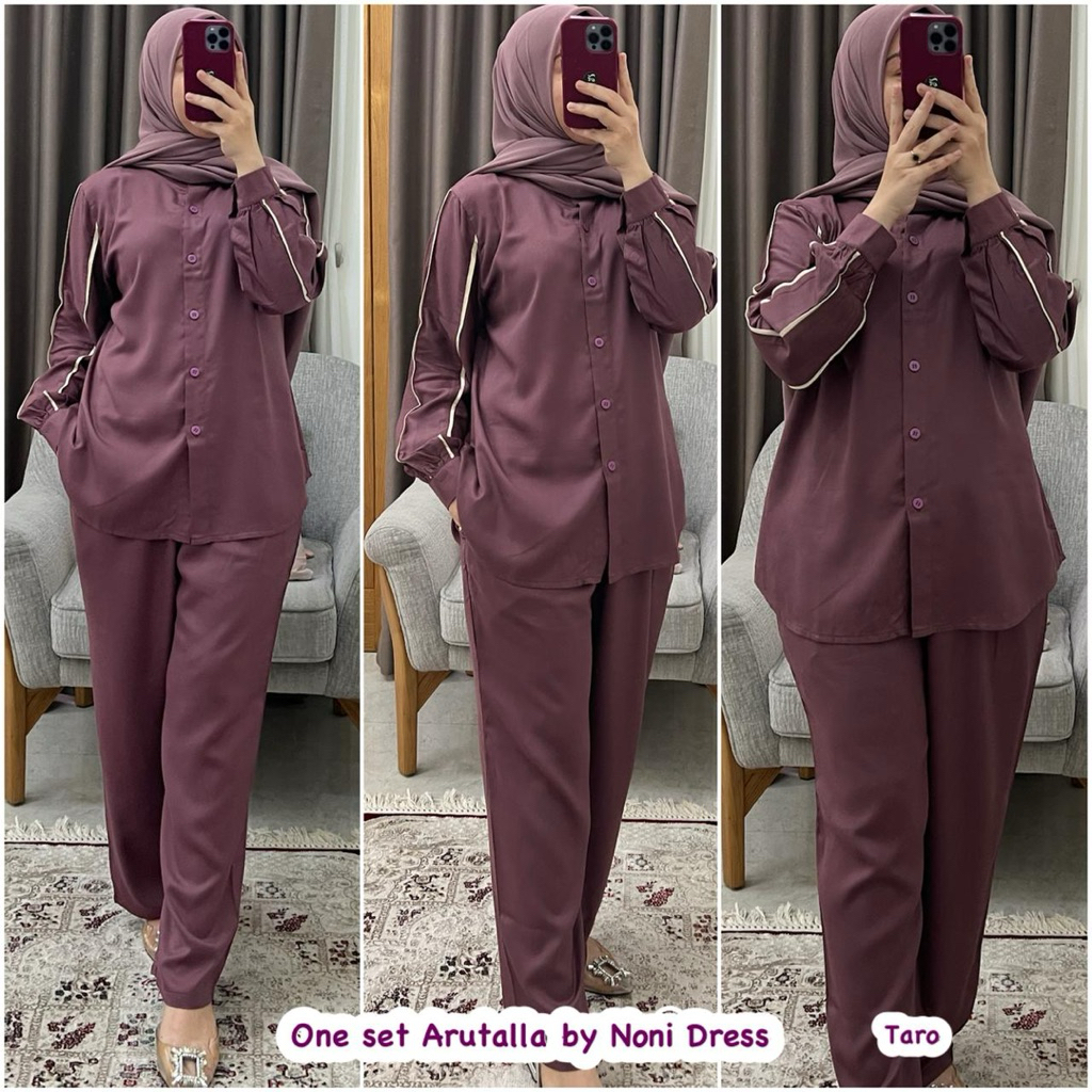 Noni Arab Daster ARUTALA One Set Premium TWILL Pyjamas By Noni Dress