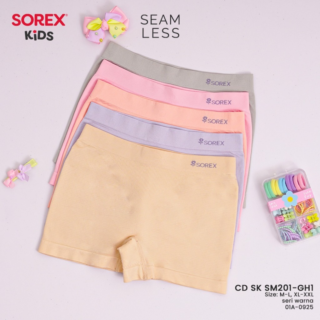 Sorex Kids 1 PCS Girls Trunk CD Seamless Girls Boxer Briefs | ซีดี SK SM201