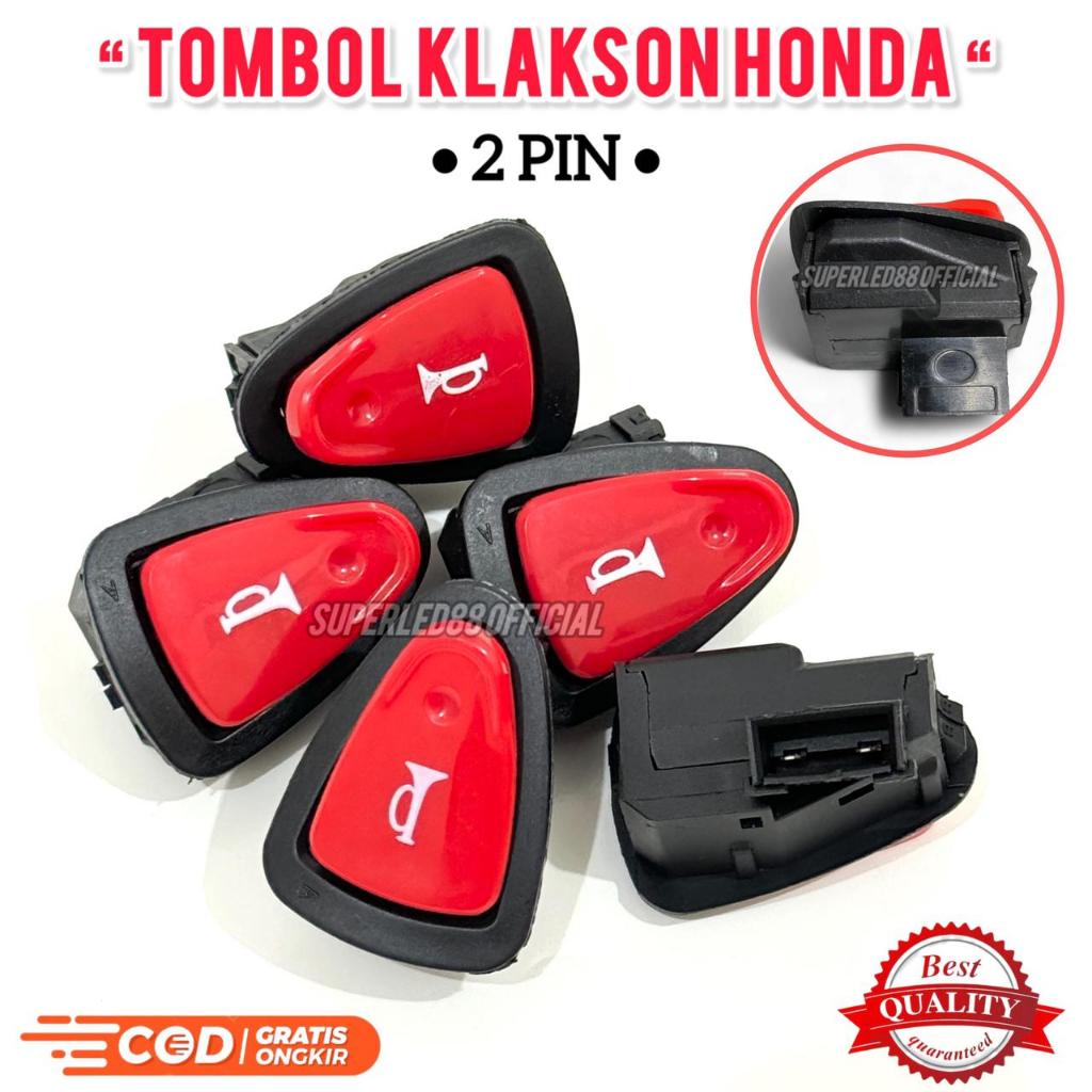 TOMBOL MERAH WHOLESALE ปุ่มสวิตช์ฮอร์นสีแดงเวียดนาม H0nda Beat Vario Spacy