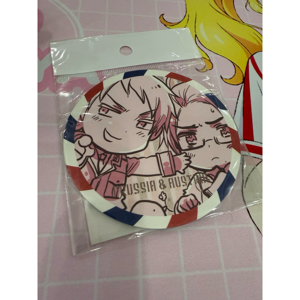 Hetalia World Stars Prussia และออสเตรียที่รองแก้ว