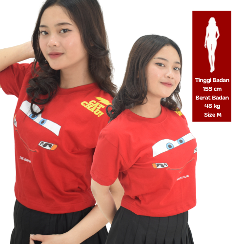 Crop Top เสื้อครอปสตรี Slim Cotton Combed 24s Premium McQueen สไตล์เกาหลี