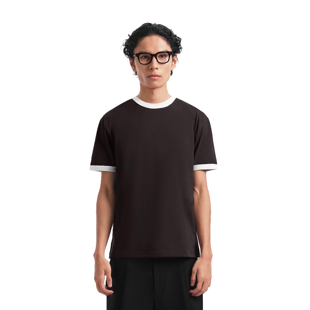 CELANASTUDIO เสื้อยืด Ringer ทูโทนสําหรับผู้ชาย | เสื้อยืด Ringer