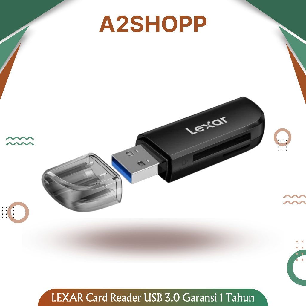 Lexar Dual Slot RW300 USB 3.2 Gen1 เครื่องอ่านการ์ด SDcard / MicroSD