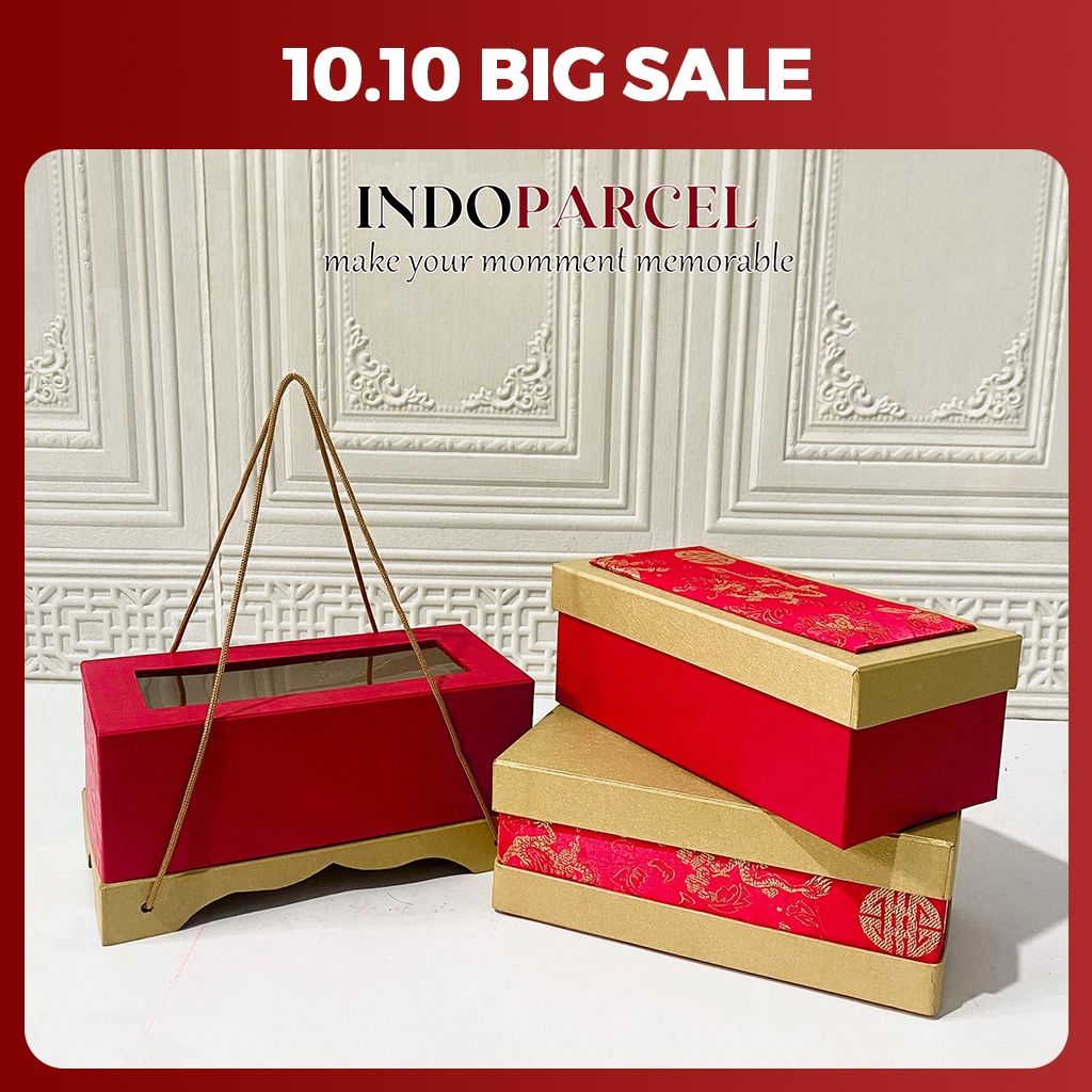 INDOPARL - Lapis Fu Box Hard Box Premium Chinese New Year Edition Layer Cake Storage Box Hampers Chi