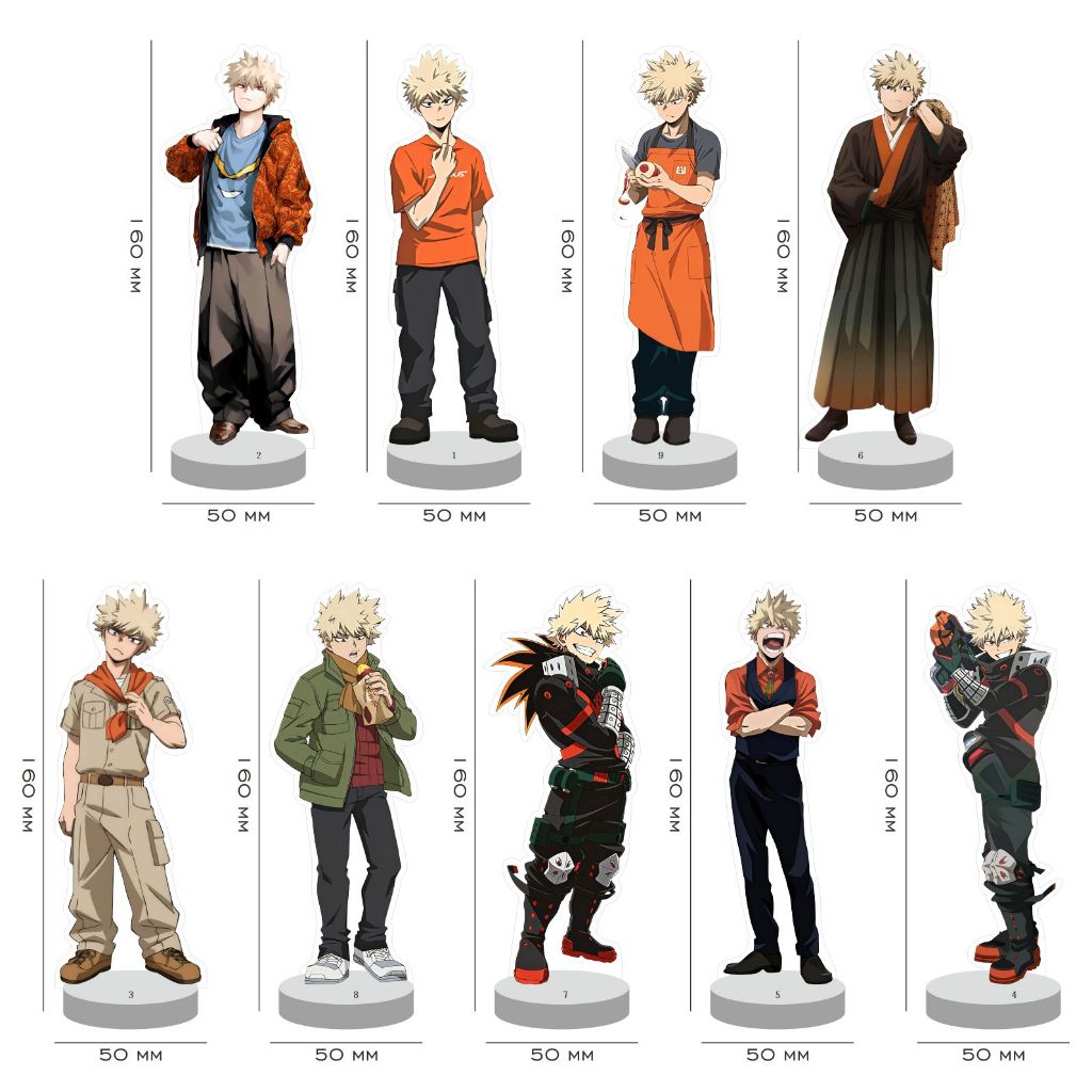 Standee Figure my hero academia ฤดูกาลสุดท้าย Katsuki Bakugo Kacchan