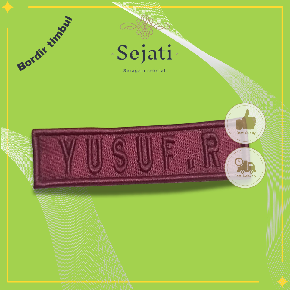 True Collection Uniform - เตียงปักชื่อนูนแบบกําหนดเอง / Bet / Bedge เย็บปักถักร้อย ขนาด 11 x 3 ซม.