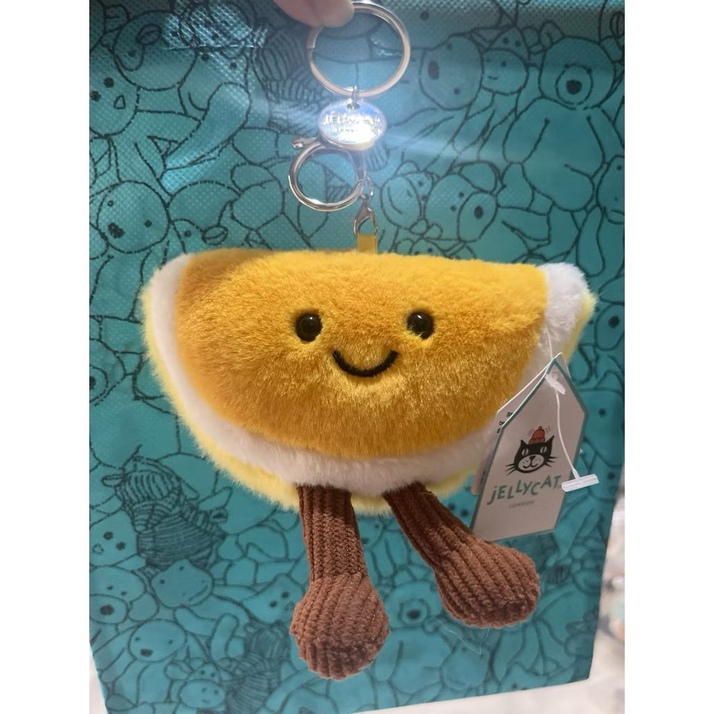 [ฟรี DUSTBAG] JELLYCAT LEMON BAGCHARM KEYCHAIN