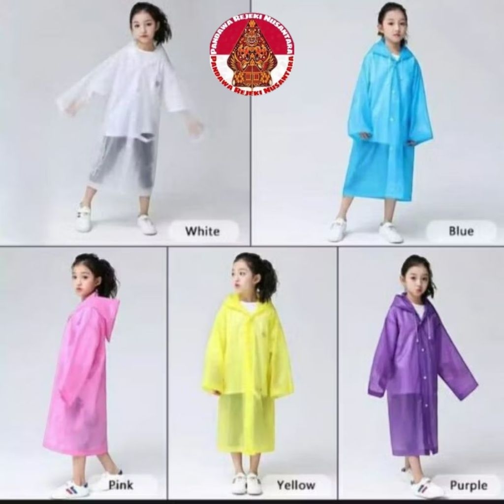 เสื้อกันฝนเด็ก EVA เสื้อกันฝน EVA หนา กันน้ํา Unisex เด็ก