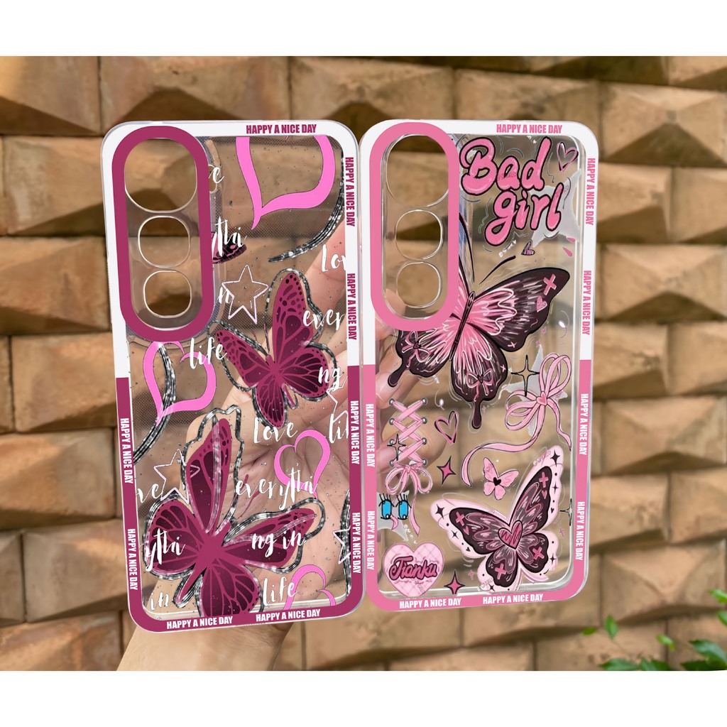 Softcase VIVO Y400 Case Clear Motif Casing VIVO Y400 ล่าสุดซิลิโคนถุงลมนิรภัย LP-34