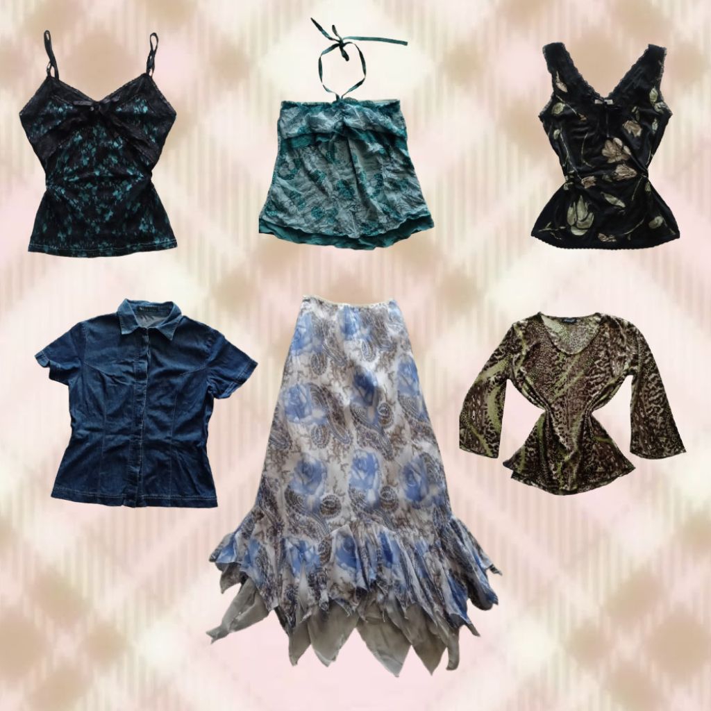 (NEW UPDATE 19 OCTOBER)+12% thrift vintage, y2k, mori kei,em,fairy, grape โดย atsrzsec