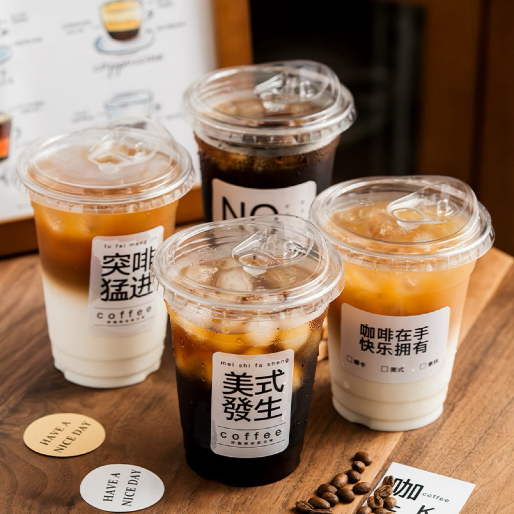 [50 ชิ้น] PP POLYCUP COFFEE CUP 7 กรัม + STRAWLESS LID