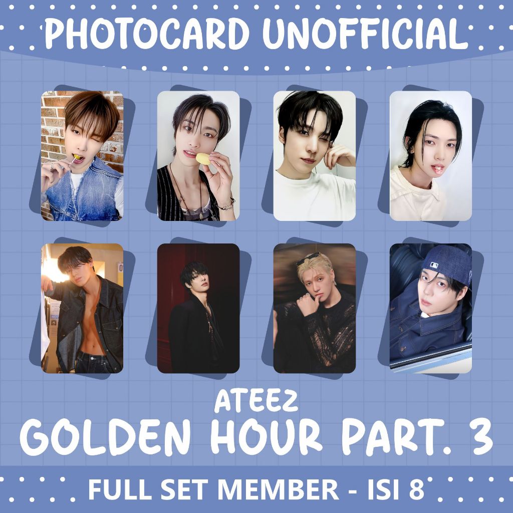 การ์ดรูปถ่ายอย่างเป็นทางการ [ATEEZ- PART GOLDEN HOUR 3]