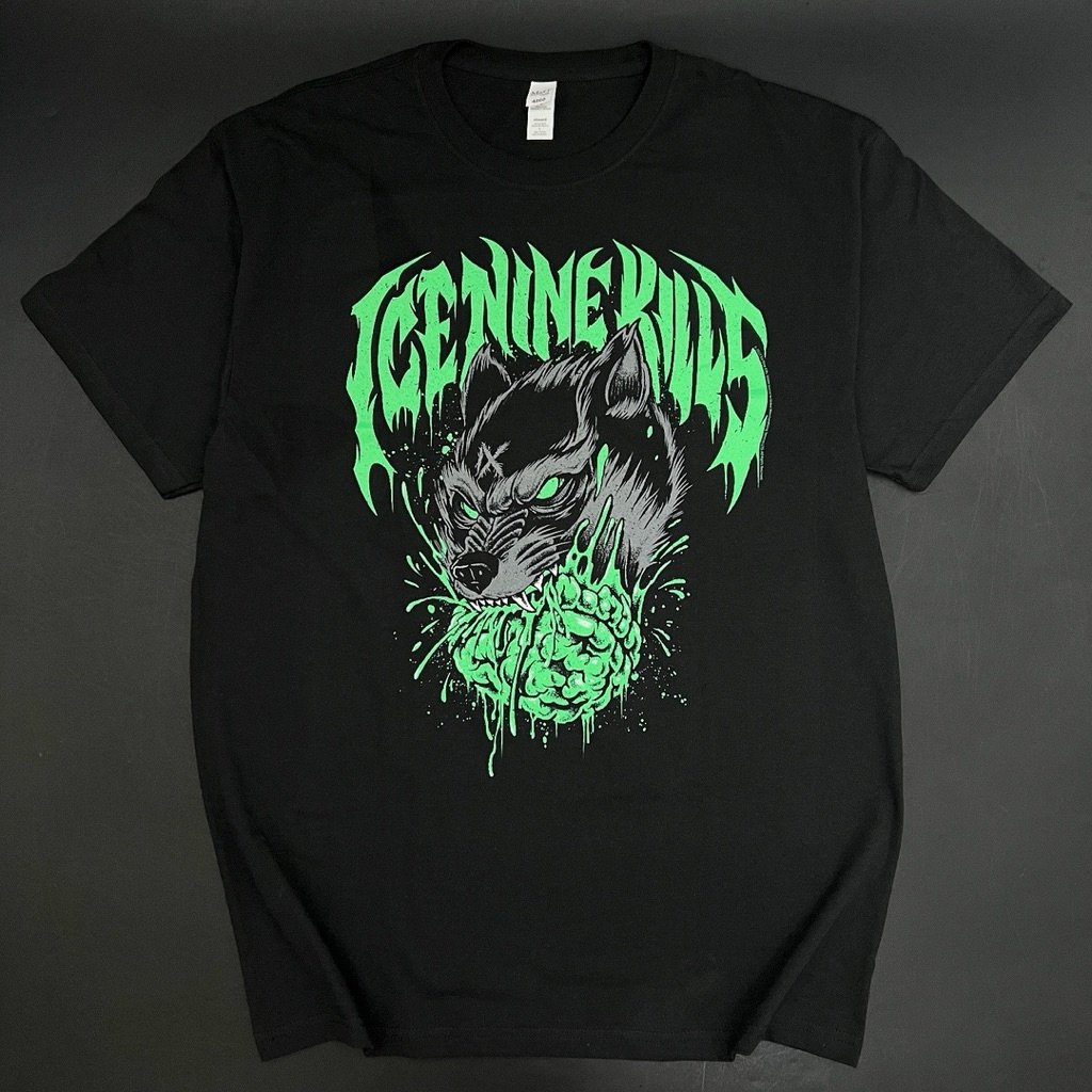 เสื้อยืดอย่างเป็นทางการ Ice Nine Kills - โลโก้ Wolfman