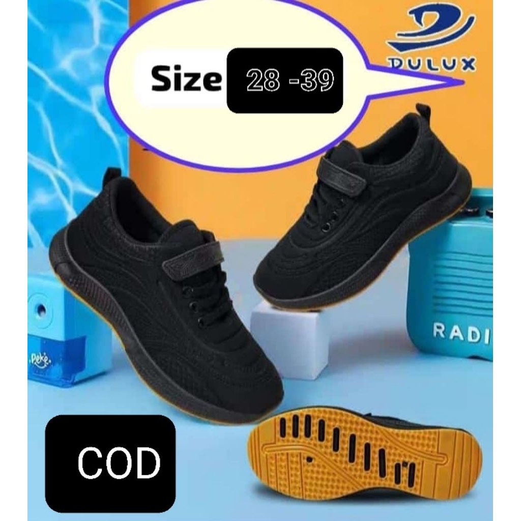 SCHOOL SHOES รองเท้าสีดํา DULUX