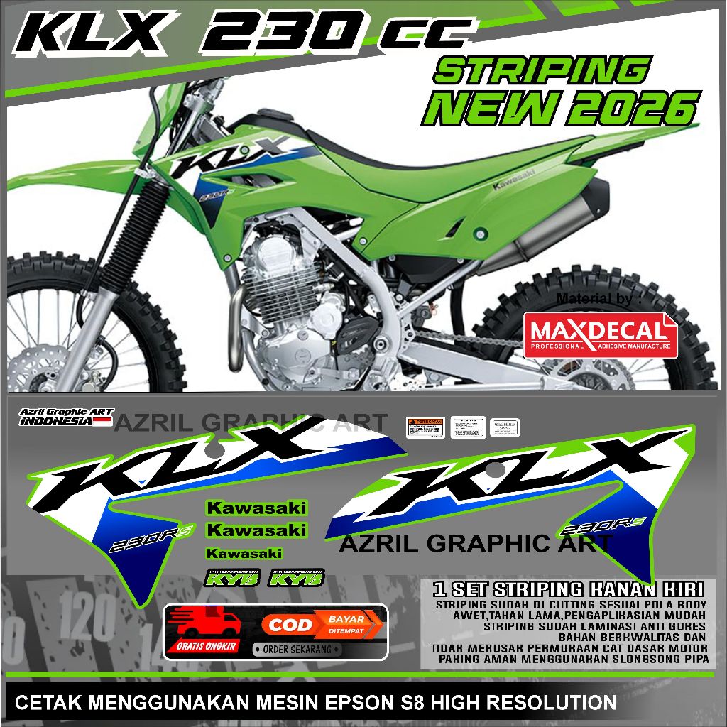 Striping KLX 230 CC ใหม่ 2025