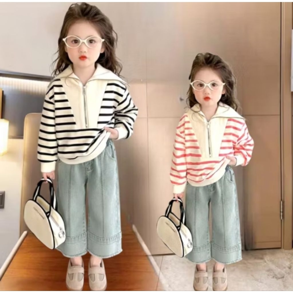 AK03 ZIPPER STRIPE SET SIZE 90,100,130,140