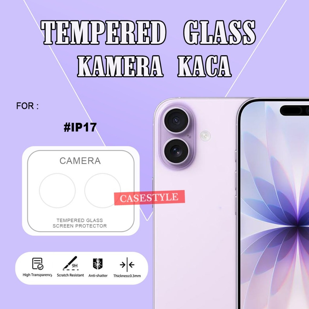 กล้องป้องกันรอยขีดข่วน Iphone 17 Iphone 17 Air Iphone 17 Pro Iphone 17 Pro Max Iphone 16E ฟิล์มกันรอ