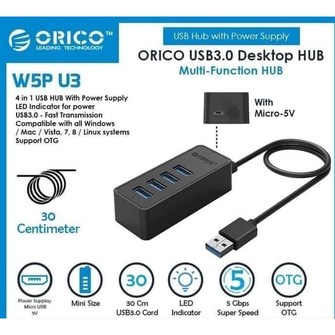 ORICO USB HUB W5P-U3-30 4พอร์ต USB 3.0