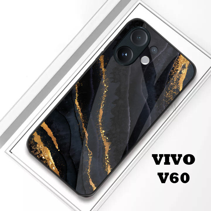 เคส Vivo V60 ล่าสุด - เคส Vivo V60 Glass Softcase ล่าสุด - เคส Vivo V60 Marble Glossy Camera Protect
