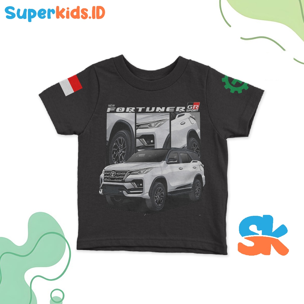 CHILDRENS T-SHIRT "Fortuner GR SPORT" เสื้อผ้ารถเด็ก | เสื้อยืดเด็ก ดิสโตร | สามารถจ่ายตรงจุดได้