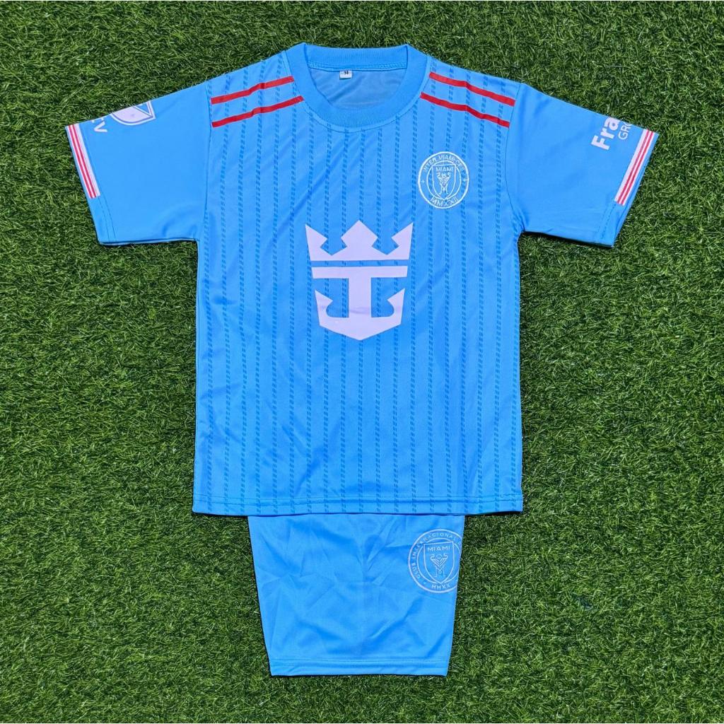 ใหม่ล่าสุด INTER MIAMI ชุดฟุตบอลเด็ก เสื้อฟุตบอลเด็กตั้งแต่อายุ 1-15 ปี