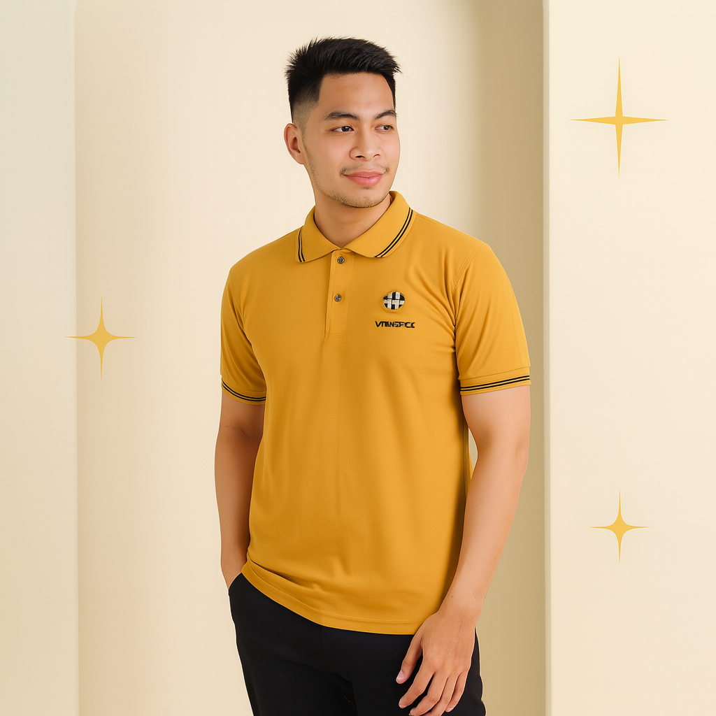 Dbest Premium Mens Collar เสื้อยืดแขนสั้นผู้ใหญ่เนื้อหา 6 ชิ้น