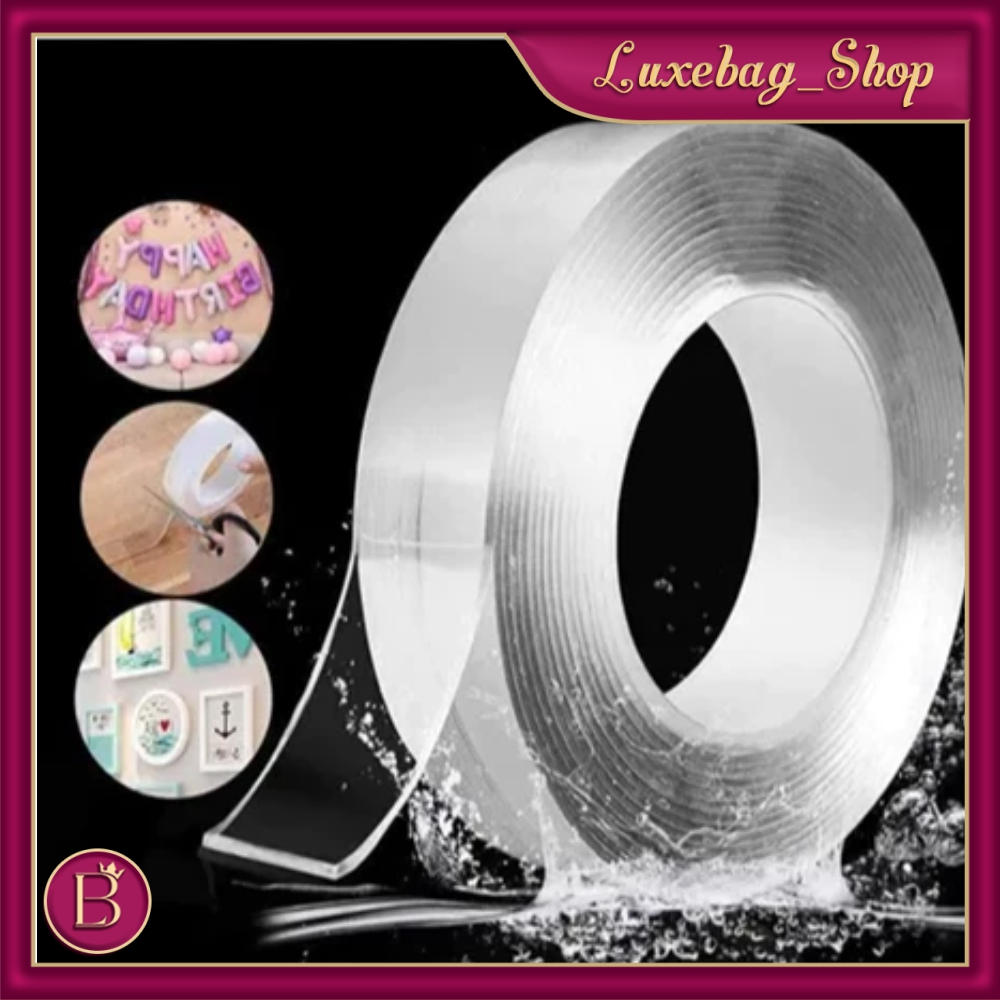 LB - 5METER Double Tape Super/Nano เทปคู่/ฉนวน Super Strong 2 ด้านโดยไม่มีเครื่องหมาย R555