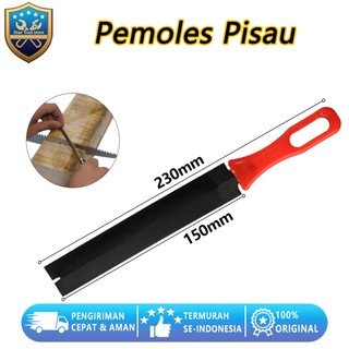 Kikir Tangan Profesional 235mm - Mata Kikir Intan untuk Mengasah Gergaji & Merapikan Potongan Kayu/Logam, Alat Multifungsi Tukang Kayu
