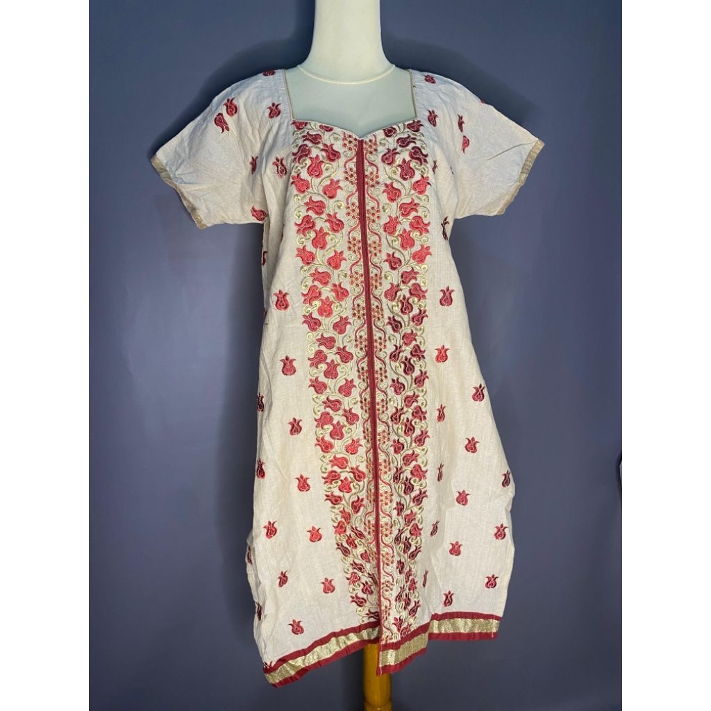 Kurti เสื้ออินเดียแขนสั้นเดี่ยว Prelove