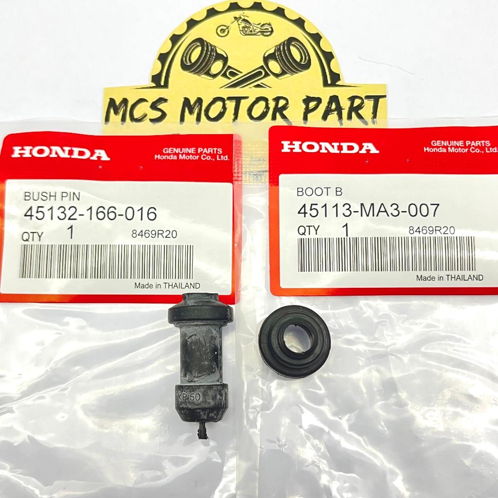 ยางลําไส้ Boot Pin Bush Disc Caliper 1 ชุด (45132-166-016 45113-MA3-007) Beat, Scopy, Supra, Vario, 