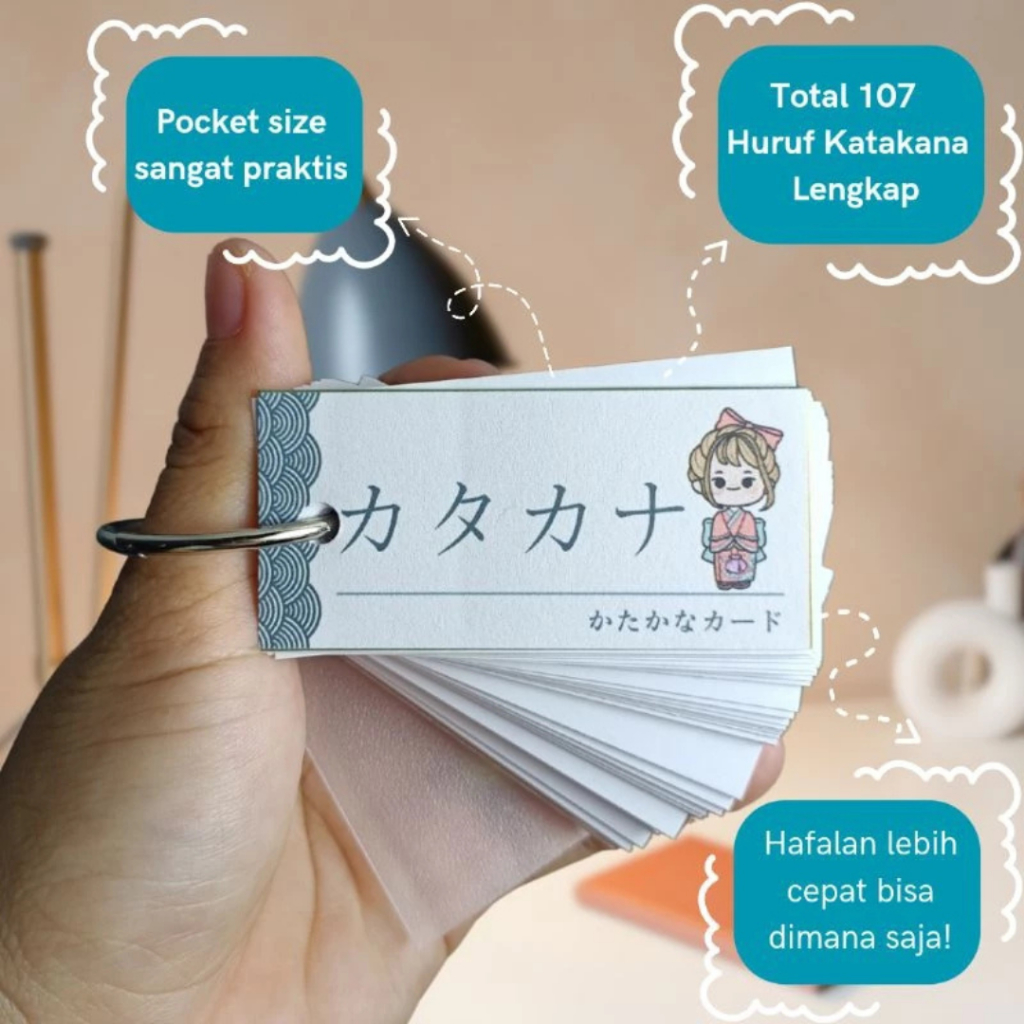 KATAKANA CARD (107 ตัวอักษร)