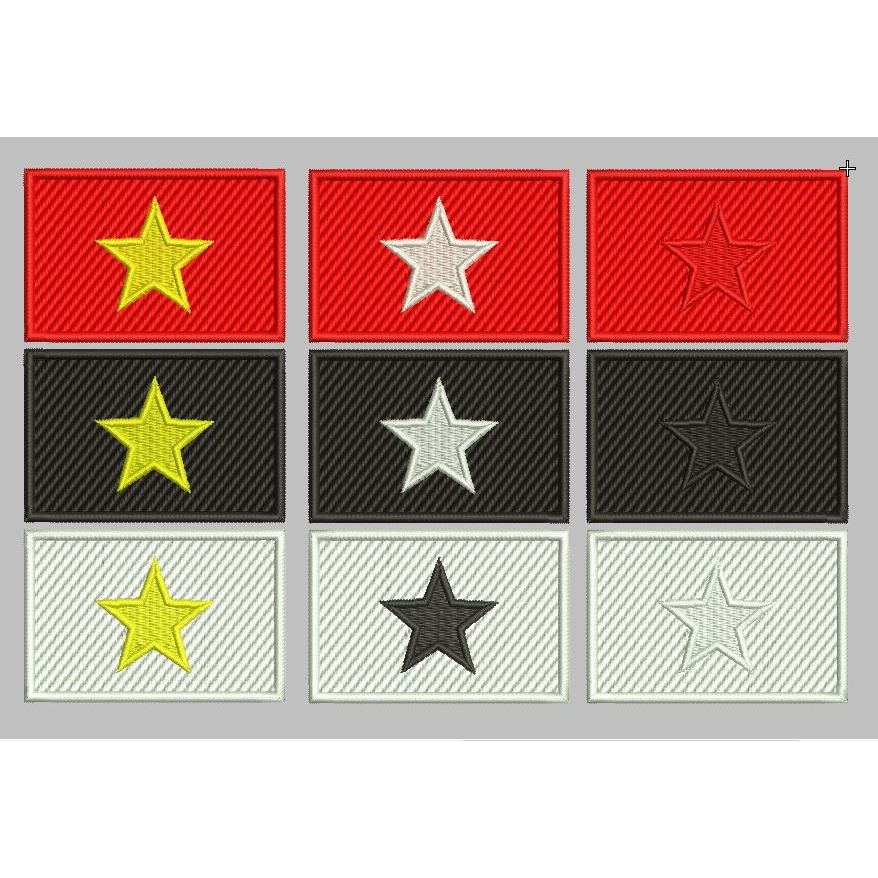 INNOVATION PATCH EMBROIDERY BET FLAG/ COMPLETE VIETAMES STATE BENUA FLAG