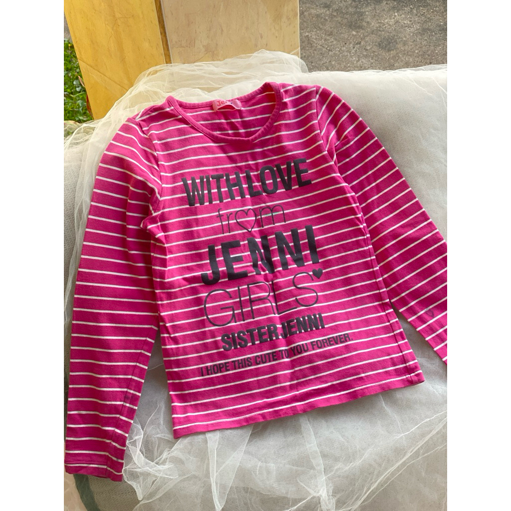PRELOVED PL แขนยาวลาย fanta เสื้อยืดบานเย็นสําหรับเด็ก แบรนด์ Sister Jenni ขนาด 130