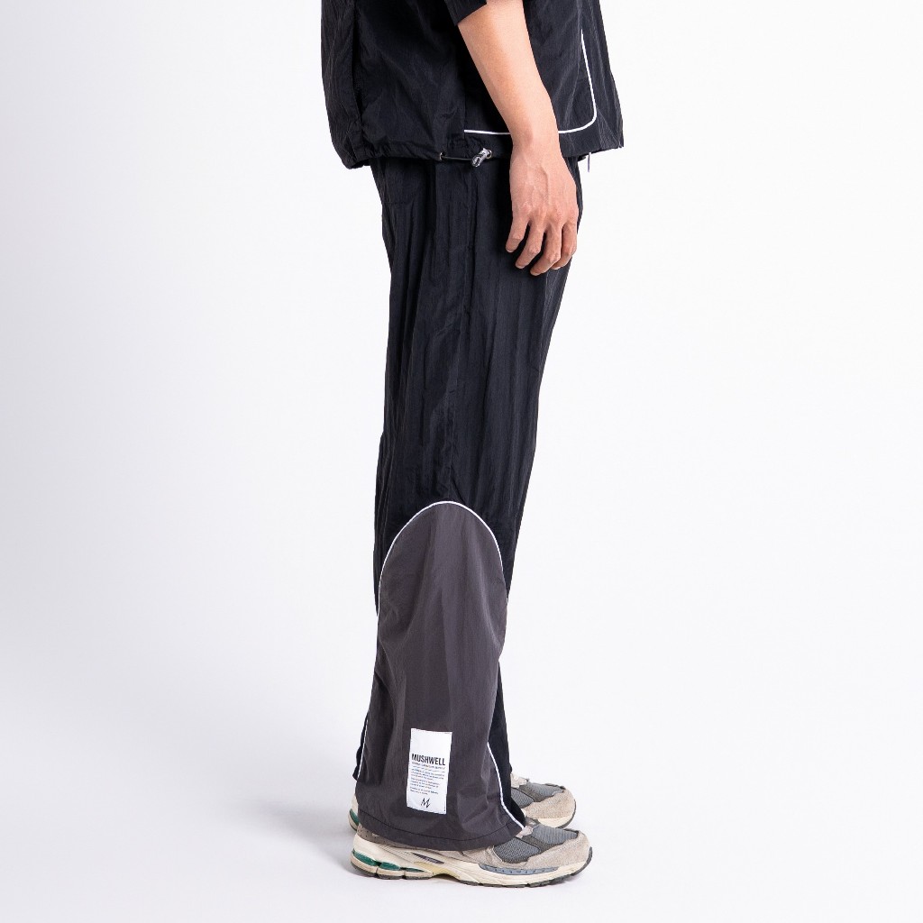 MUSHWELL - กางเกงไนลอน Moonlite Dusky Broken Pattern Long Trackpants