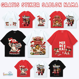 [Free Stiker Nama] Second Star Kaos Anak Motif Rajut Kemerdekaan RI 1-12 tahun- SSA160