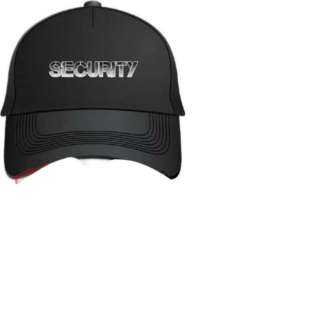 NEW SILVER SECURITY TRUCKER HAT // SECURITY