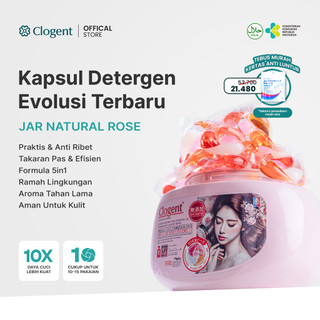 CLOGENT Detergent Kapsul 5in1 Laundry Pods Aroma Lavender Rose Ebony 10X Daya Super Bersih Noda