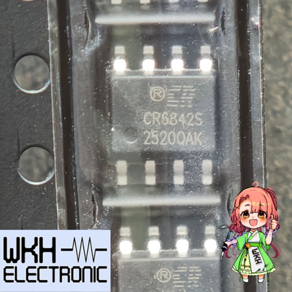 ต้นฉบับ CR6842S CR6842 SMD SMT IC SOP-8 PWM ควบคุม Freq Jittering