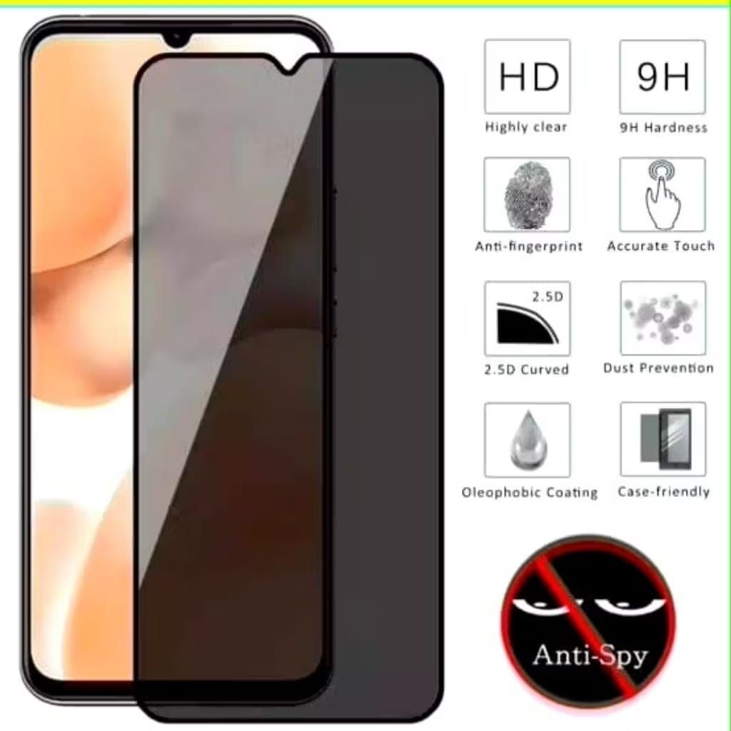กระจกนิรภัย ESD Static Clear/Anti Spy Premium Xiaomi Poco M3 Poco M4 Poco M5 Poco M6 Poco F3 Poco F4