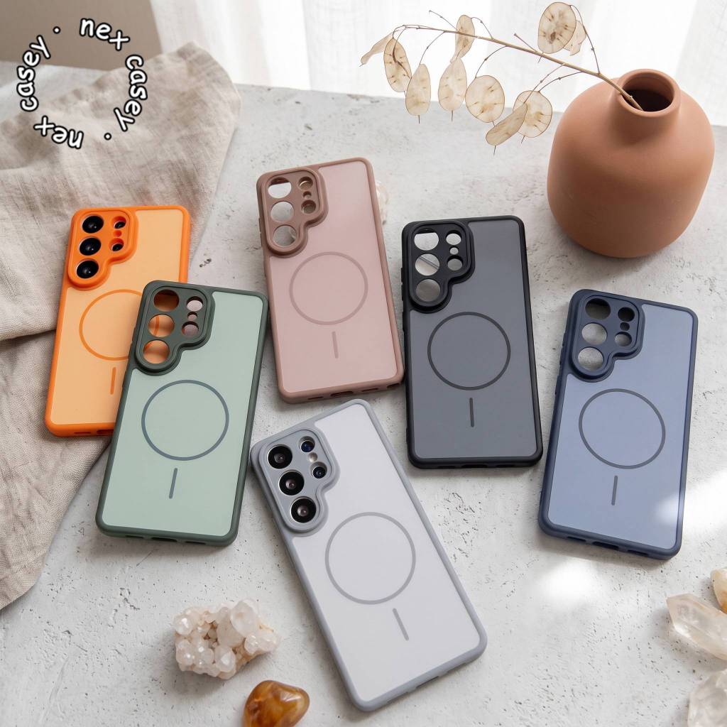 FROSTED MAGSAFE MATTE CASE สําหรับ VIVO Y02 Y02T Y03 Y04 Y04S Y05 Y1D Y12 Y15 Y15S Y16 Y17 Y17S Y19S