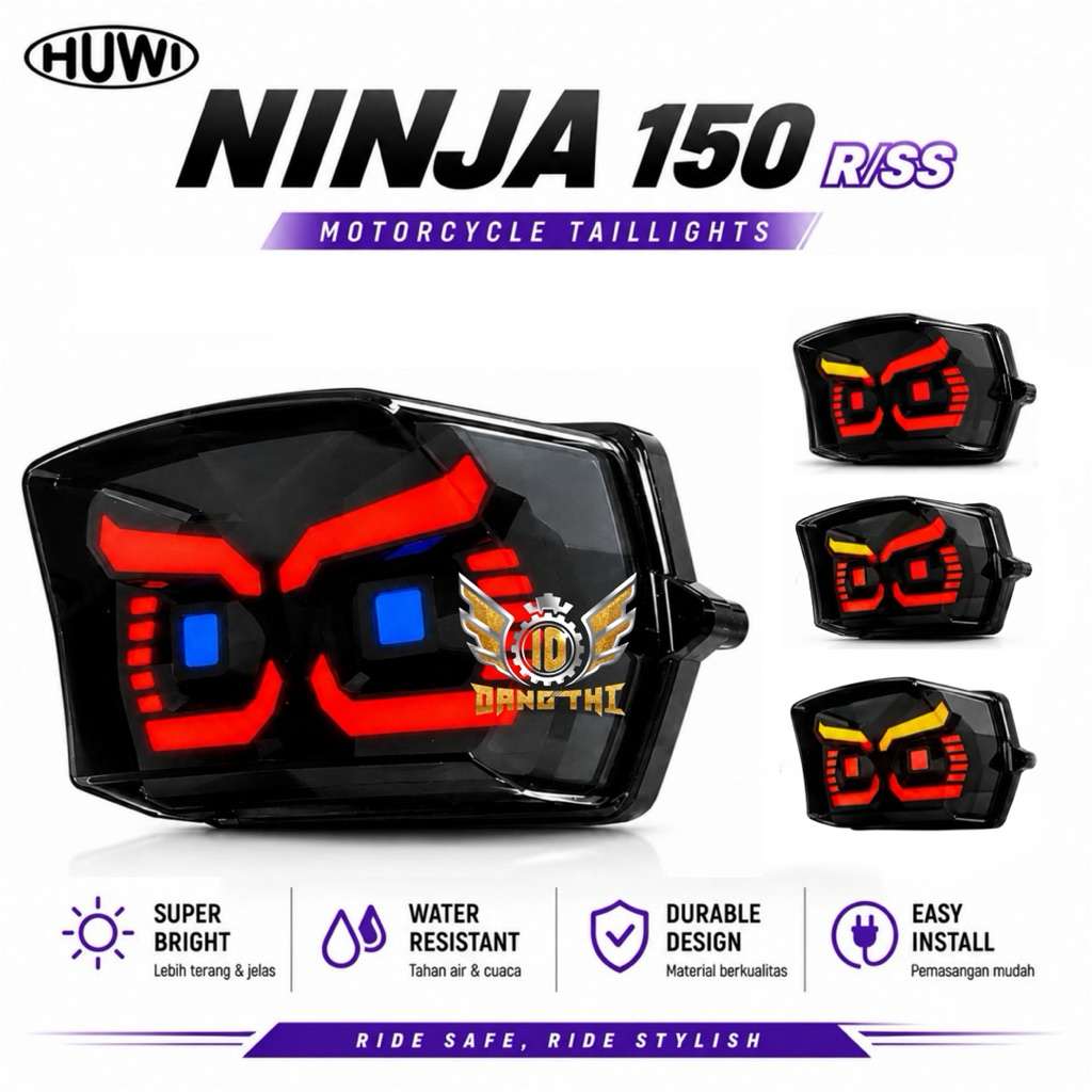 Ninja R SS Led OWL วิ่งชุดไฟหยุดเบรค Mika 3in1 Stoplamp Ninja 150 R SS รุ่น OWL
